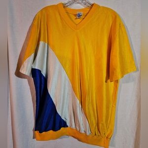 Vintage Russell Athletic Misses XL Colorblock Basketball Jersey Yellow Size XL
